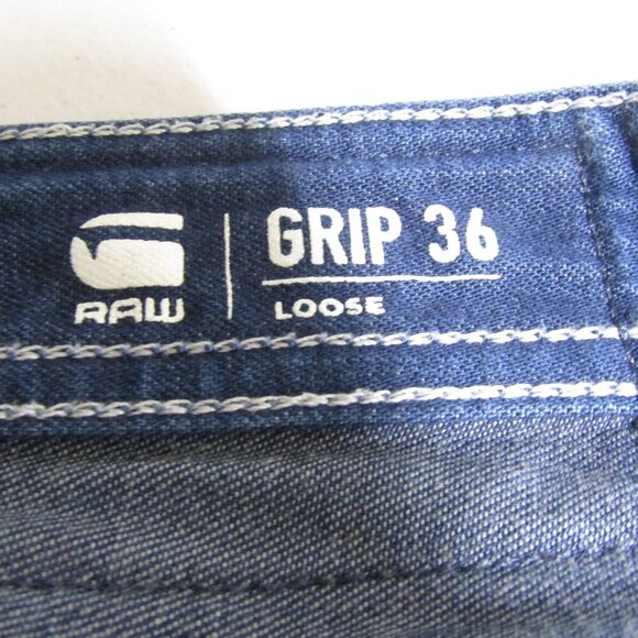 VTG Y2K G-star jeans ORIGINALS Grip 36 Loose Wide Leg Raw 33/32 Streetwear RARE - Picture 10 of 13
